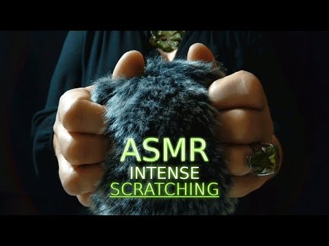 ASMR FAST, Aggressive, Chaotic, INTENSE, Deep Fluffy Mic Scratching You Can FEEL | Crisp Triggers