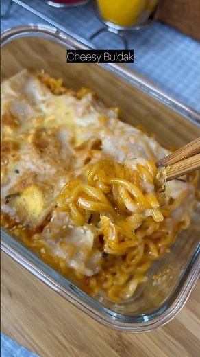 Cheesy Buldak Recipe | Korean Fire Noodles with Cheese 🧀🔥