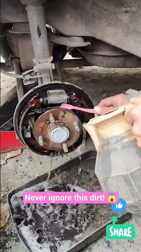 How to Clean Drum Brakes Like a Pro! 🚗🛠️ #shorts