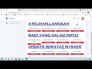 Empat Pilihan Langkah Bagi Yang Salah Input Update Riwayat MySAPK BKN
