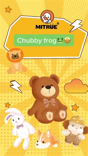 Baby frog grow up!!🐸🐸 Who want to get a massive chubby frog!!🤩🤩💚💚 #frog #frogtoy #plush #plushtoys #cute #boba #toys #tiktok #fyp