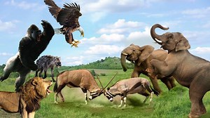 3.7K views · 237 reactions | Animal Fights Caught On Camera - Lion vs Crocodile, King Cobra vs Elephant vs Buffalo Python Snake | Animal Star | Facebook