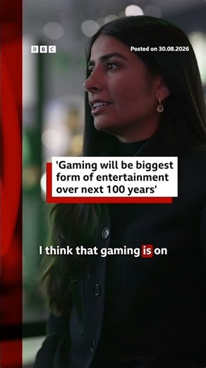 Xbox's Asha Sharma says gaming on cusp of being biggest form of entertainment. #BBCNews