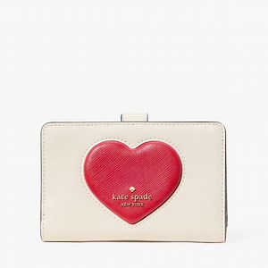Kate Spade Cream and Red Heart Wallet