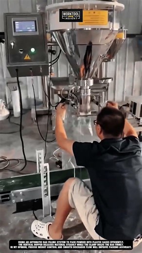 Automatic Bag Filling using Vertical Powder Packing Machine | best for Bulk Packaging #tool