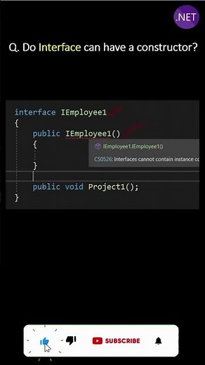 Do Interface can have a Constructor ?