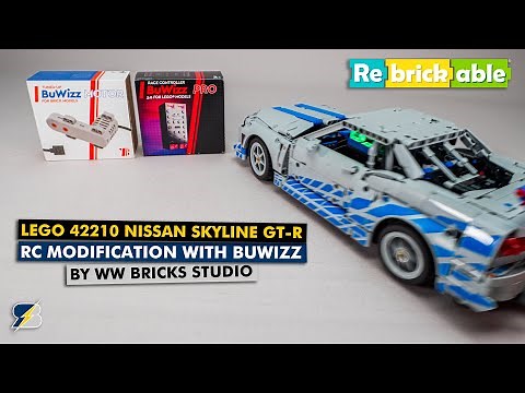 LEGO Technic 42210 Nissan Skyline GT-R BuWizz remote control modification by WW Bricks Studio