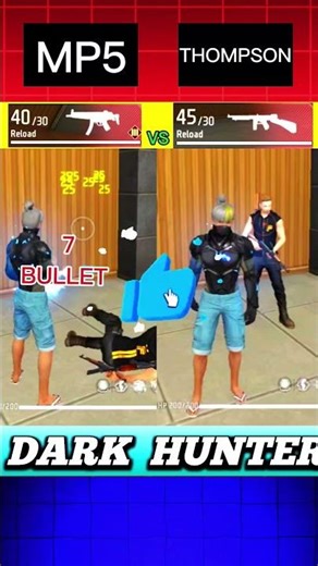 MP5 vs THOMPSON: Speed & Power Test! ⚡ Kaun Jeeta? #shorts