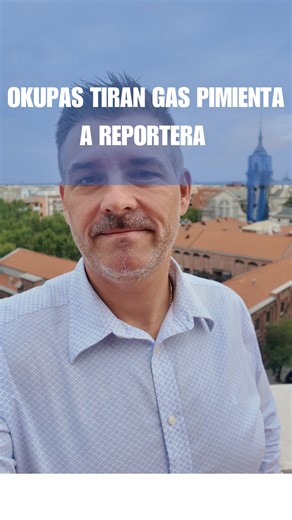 💨 Inquiokupas rocían con gas pimienta a reportera de Cuatro cuando les tocan la puerta para hablar con ellos 🏠 La propietaria alquiló hace más de dos años a una inquilina con problemas de exclusión social x un precio inferior d mercado y …….. así le pagan. ❓ Otro caso aislado ??? #okupas #gaspimienta #cuatro #cabas #realtor | Cabas995