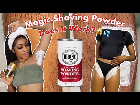 Trying Magic Shaving Powder On ALL My Body Hair!🙀 DOES IT WORK? | BEFORE & AFTER PICTURES