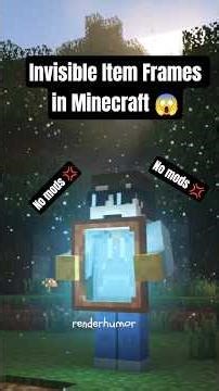 Invisible Item Frames in Minecraft | #minecraft #viral #shorts