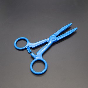 [Hot Item] Scissors Plastic Scissors Tweezers Blue 14.20cm