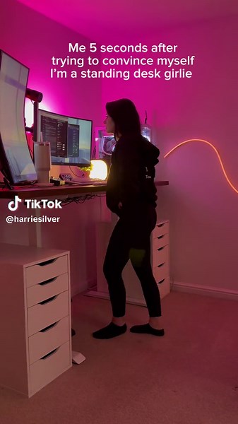 Utilizing My Paid Standing Desk Setup for Aesthetic Gaming