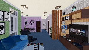 Living And Dining Hall Morden Interior Design Download Free Sketchup Model 2020 - KK Home Design