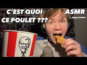 ASMR C’EST QUOI CE POULET ????? DÉGUSTATION KFC