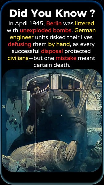 The Deadliest Job in Berlin: Defusing Bombs by Hand in 1945 #shorts