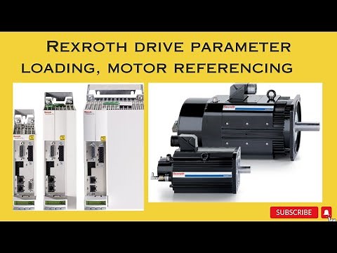 Rexroth Drive control card parameter save/upload and motor referencing