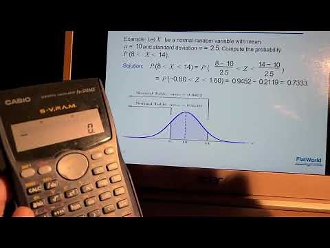 Solving Probability of Normal Distribution using Casio Calculator