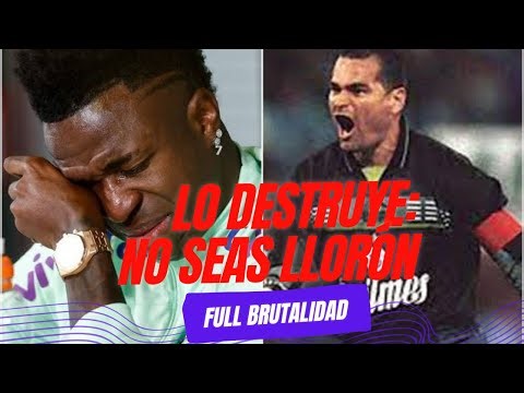 Chilavert le dice sus verdades a Vinicius Jr. "Mucho llora y él es peor"