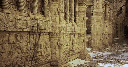 Ancient Temple Ruins Reveal Intricate Stock Motion Graphics SBV-353415472 - Storyblocks