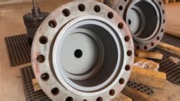 Body of a steam valve disassembled for maintenance