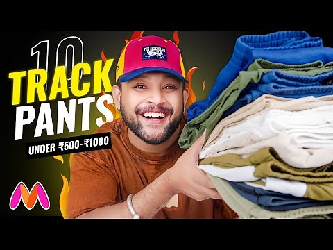 10 Best Track Pants Joggers Under 500/1000 for Men 🔥 Myntra Pants Haul 2025 | ONE CHANCE