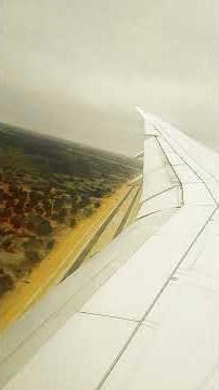 Final Approach to Kinshasa Airport ✈️ Amazing Wing View Landing #shorts