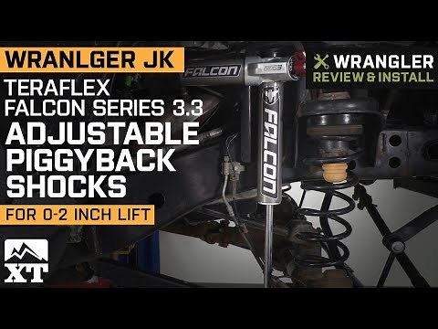 Jeep Wrangler JK Teraflex Falcon 3.3 Adjustable Piggyback Shocks for 0-2 in. Lift Review & Install
