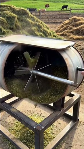 Amazing Grass Cutting Machine for Cows | Smart Farming Innovation 🚜🌱