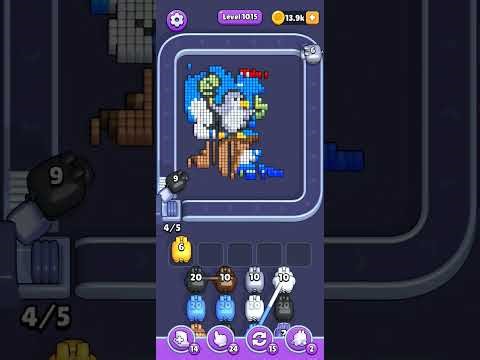 Pixel Flow Level 1015 Solution No Commentary 