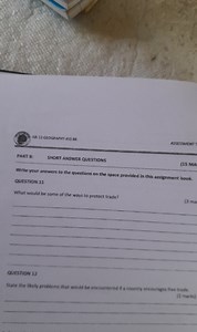 GR 12 GEOGRAPHY ASS BKASSESSMENTPART B:SHORT ANSWER QUESTION... | Filo