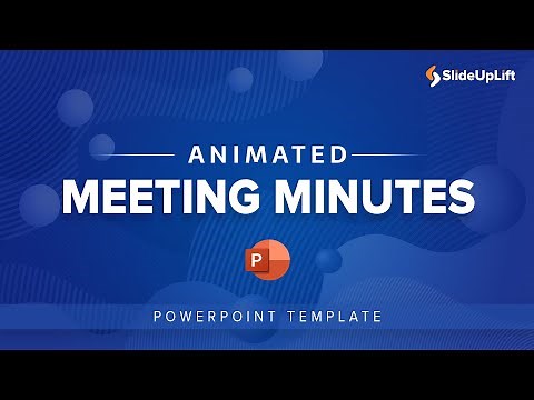 Animated Meeting Minutes PowerPoint Template