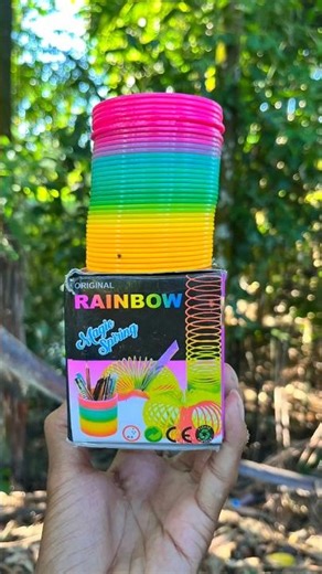 Colorful Rainbow Spring Toy Unboxing Magic Spring Game