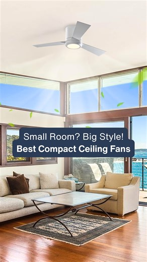Tiny room? No problem! These compact ceiling fans provide maximum...