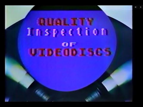 RCA CED Videodisc Quality Inspection Training Video June 1982