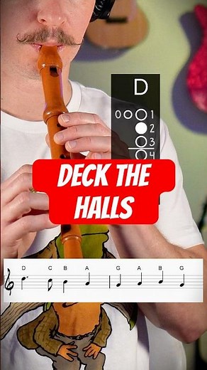 Deck the Halls Recorder Tutorial #recorder #christmas