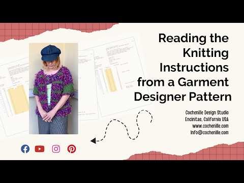 Reading the Knitting Instructions from a Garment Designer Pattern
