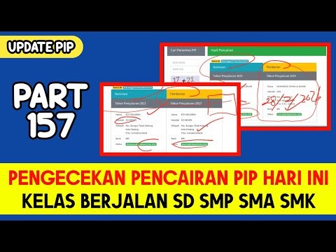PENGECEKAN PIP CAIR HARI INI KELAS BERJALAN SD SMP SMA SMK PART 157