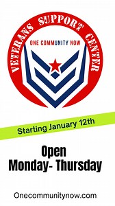 2.7K views · 27 reactions | *Please Share: Our Veteran Support Center will be expanding beginning on Jan 12, 2026 to 4 days a week (Monday through Thursday). At the Veterans Support Center, we provide food, showers, housing & employment assistance, help getting VA benefits, support for those struggling with PTSD and addictions. Address: 4620 Professional Loop, New Port Richey OneCommunityNow.com #veteransupport #onecommunitynow | One Community Now | Facebook