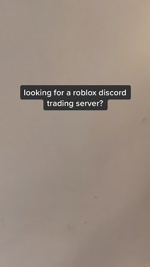 Robloxtradingserver on TikTok