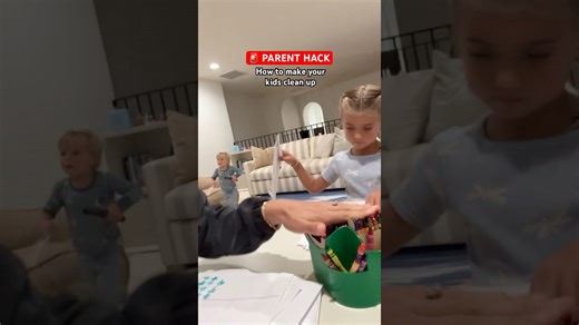 Parents use this clever clean up song for their kids