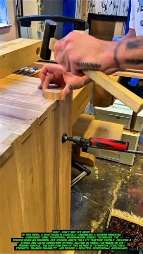 Amazing Traditional Wood Joinery Technique | Precision Furniture Assembly Without Visible Screws.