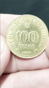 100 PESOS ANO 1978 REPÚBLICA ARGENTINA (MOEDA COMEMORATIVA) confira !
