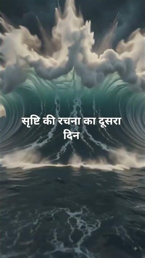उत्पत्ति 1:6–8 | सृष्टि की रचना का दूसरा दिन कैसे बना? | परमेश्वर ने आकाश कैसे बनाया? #shorts