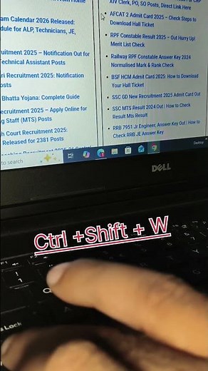 The ultimate shortcut to close all browser tabs #windows #shortcut #technology