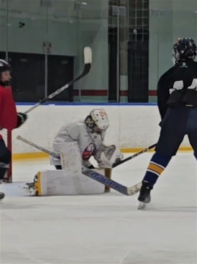 Getting more comfortable in the new Bauer setup every skate. 🥅🔥 Some scrimmage drills, some saves, and just having fun with the boys last night. Still getting used to the new pads and getting everything dialed in… one skate at a time. Back to business this weekend. 😈🥅 #Hockey #Goalie #Bauer #FinalBoss #ThePuckStopsHere