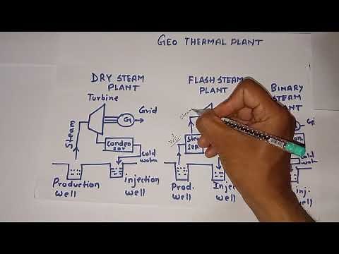 geo thermal plants ( dry, flash, and binary plants)