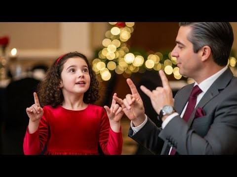 CEO Took Her Deaf Daughter to a Christmas Dinner — The Single Dad's Sign Language Made Her Smile