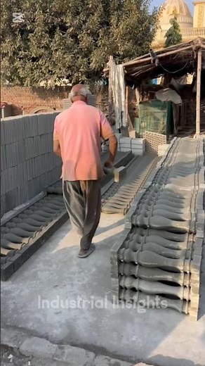 How Prestressed Concrete Poles Are Made | Factory Process #shorts #factoryprocess