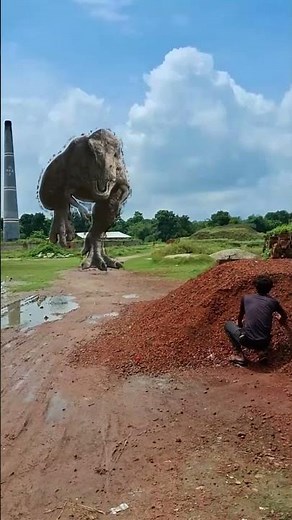 T-Rex Walk In and Attack | Dinosaur Attack In Real Life Videos | Dino Planet #shorts #shortsfeed